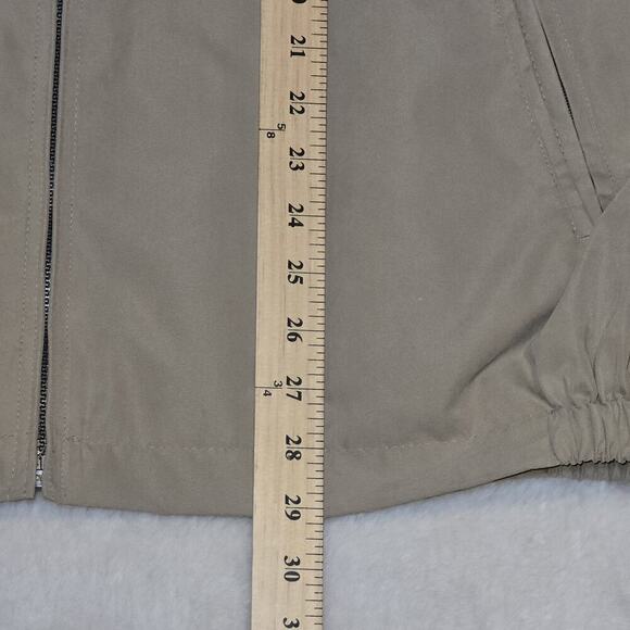 London Fog Men’s XL Beige Harrington Golf Jacket Zip Front Pockets Lightweight - Picture 10 of 14